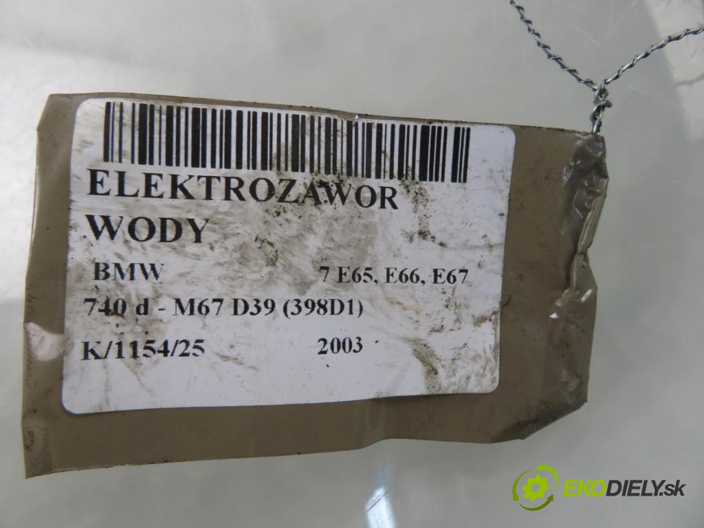 BMW 7 (E65, E66, E67) SEDAN 2003 190,00 740 d- M67 D39 (398D1) 3901,00 ELEKTROVENTIL: vody 6906652