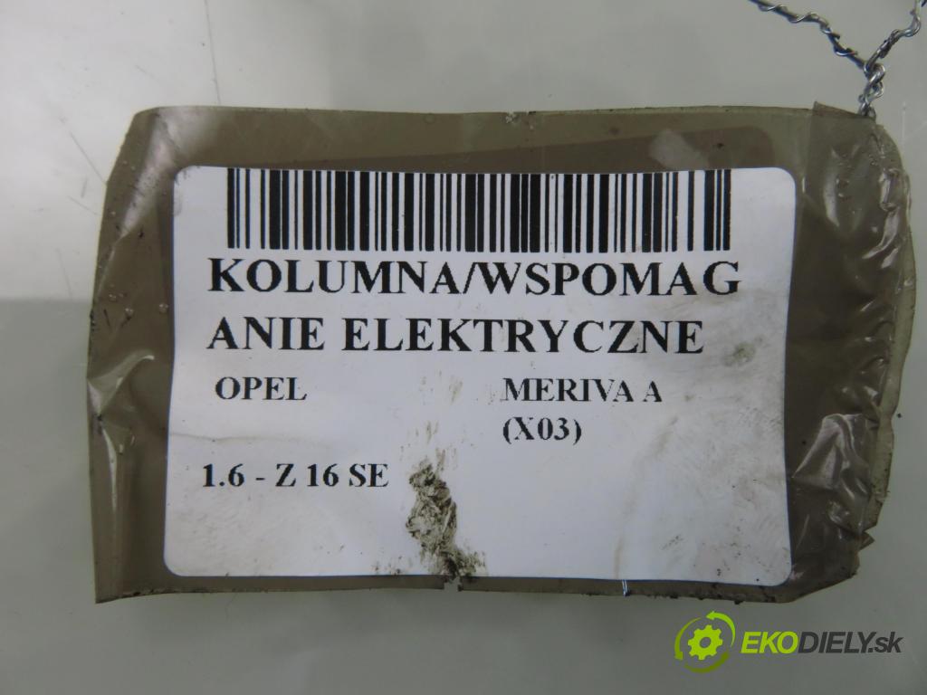 OPEL MERIVA A nadwozie wielkoprzestrzenne (MPV) (X03) HB 2003 64,00 1.6 - Z 16 SE 1598,00 serv/podporovanie elektrické 93392692 ; 26095564