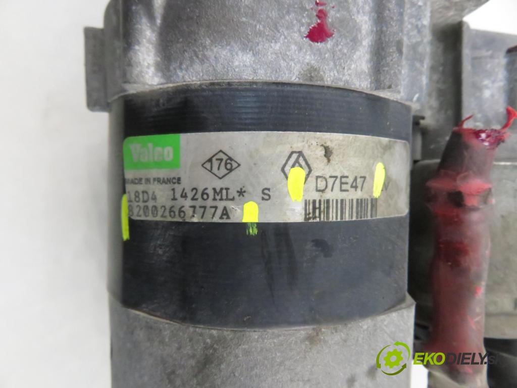 RENAULT MEGANE II sedan (LM0/1_) SEDAN 2004 0,00 1.6 - K4M 760 1598,00 Štartér 8200266777A ; D7E47 (Štartér)