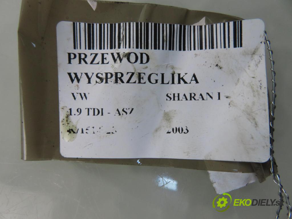 VW SHARAN (7M8, 7M9, 7M6) VAN 2003 96,00 1.9 TDI PD 130 - ASZ 1896,00 rúrka vypínacieho ložiska 7M3721477G