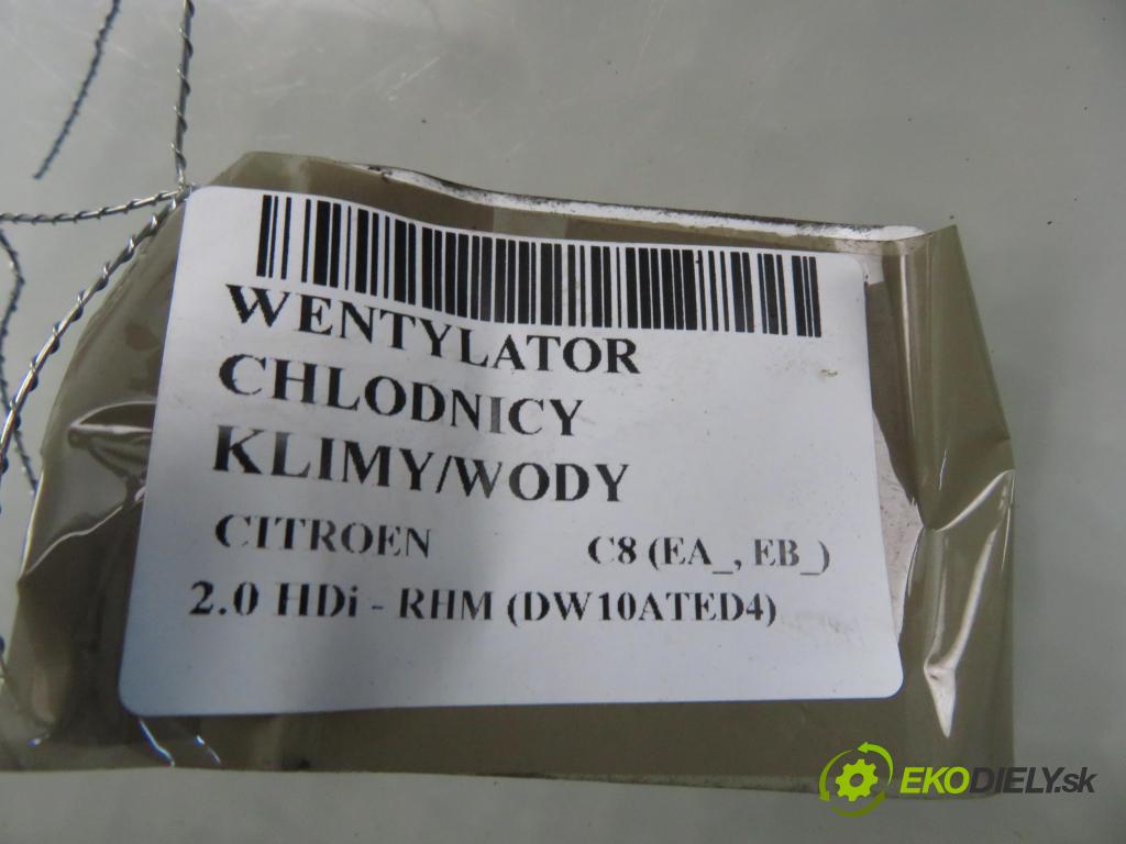 CITROEN C8 (EA_, EB_) MINIVAN 2005 79,00 2.0 HDi - RHM (DW10ATED4) 1997,00 ventilátor chladič PODNEBÍ / VODA 