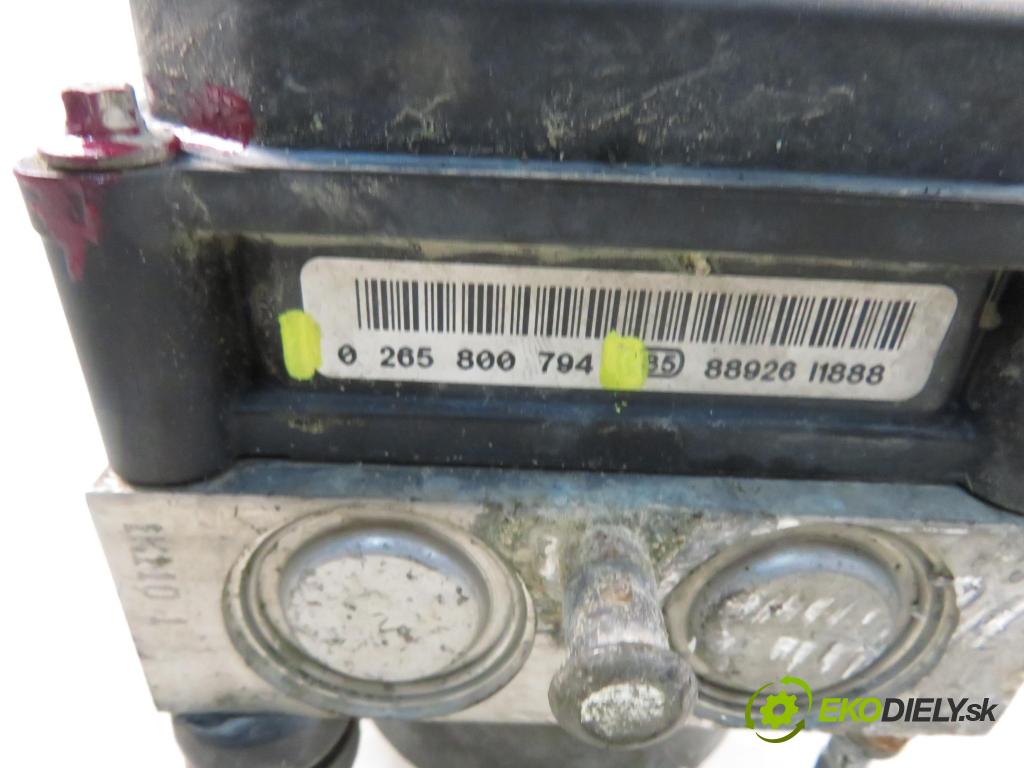 FIAT GRANDE PUNTO (199_) HB 2008 57,00 1.4 - 350 A1.000 1368,00 Pumpa ABS 0265800794 ; 51826507 ; 0265232267 (Pumpa ABS)