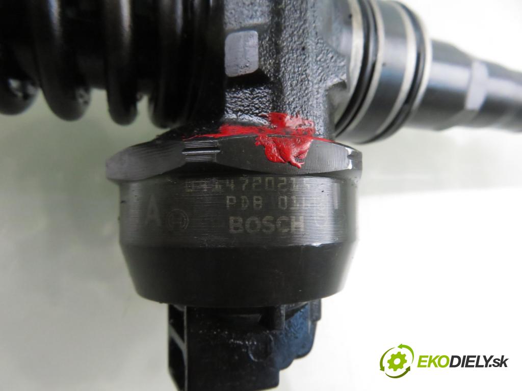 SEAT IBIZA III (6L1) HB 2006 74,00 1.9 TDI - AXR 1896,00 Vstrekovač 038130073AG ; 0414720215 (Vstrekovač paliva)