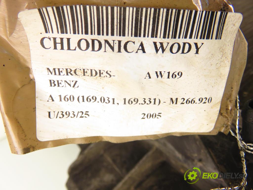 MERCEDES-BENZ KLASA A (W169) MINIVAN 2005 70,00 A 160 (169.031, 169.331) - M 266.920 1498,00 chladič vody 1695000303 ; 1695000604
