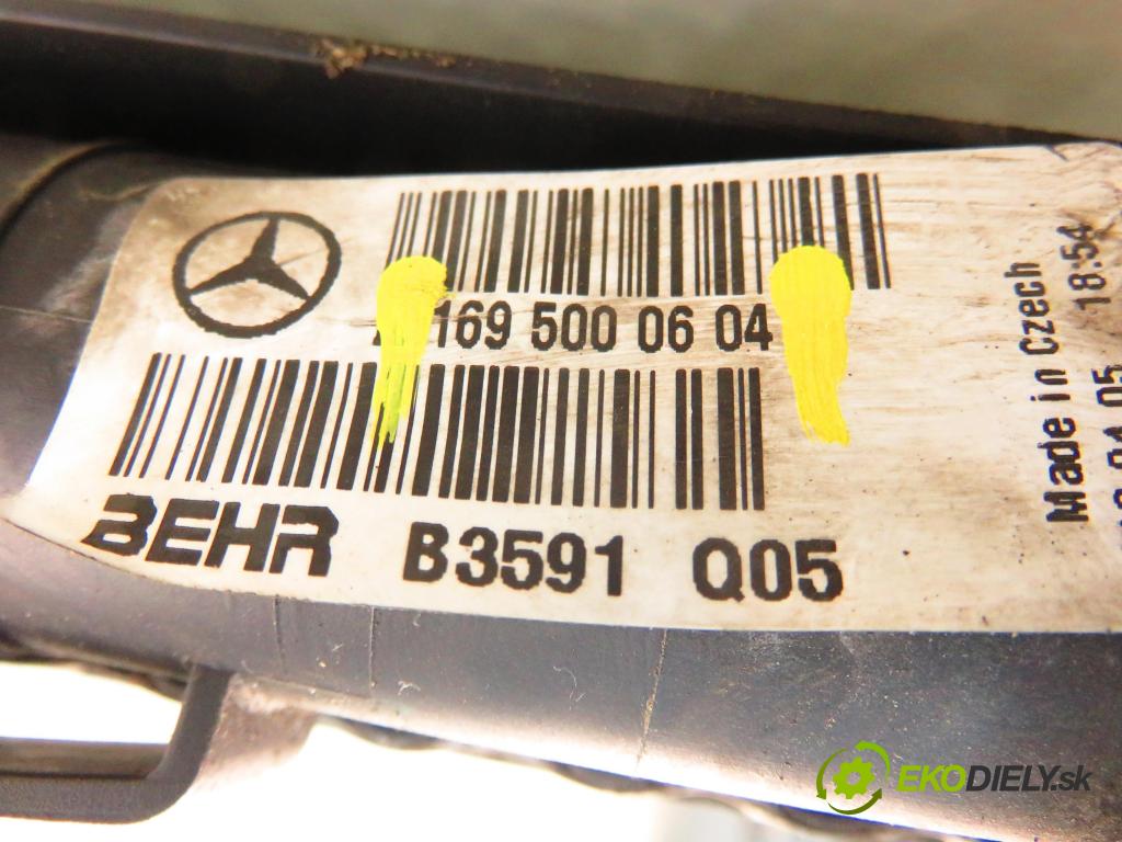 MERCEDES-BENZ KLASA A (W169) MINIVAN 2005 70,00 A 160 (169.031, 169.331) - M 266.920 1498,00 chladič vody 1695000303 ; 1695000604
