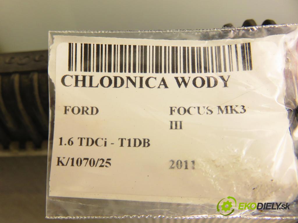 FORD FOCUS III HB 2011 85,00 1.6 TDCi - T1DA 1560,00 chladič vody BV618005BB