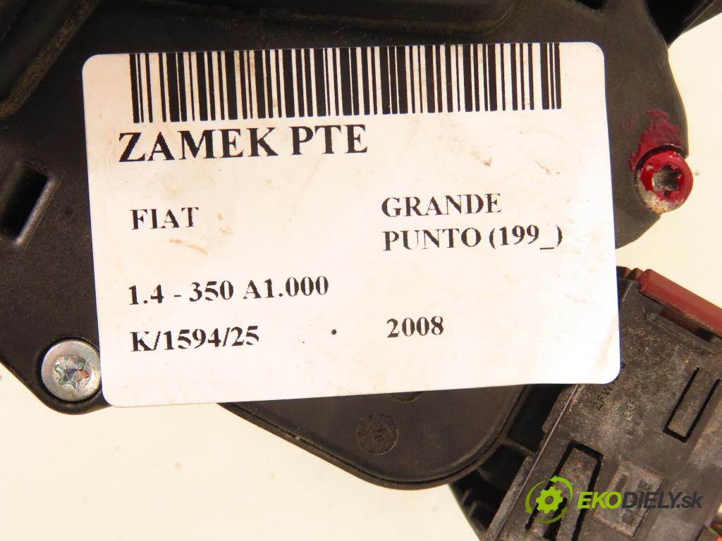 FIAT GRANDE PUNTO (199_) HB 2008 57,00 1.4 - 350 A1.000 1368,00 zámok PTE 51797570