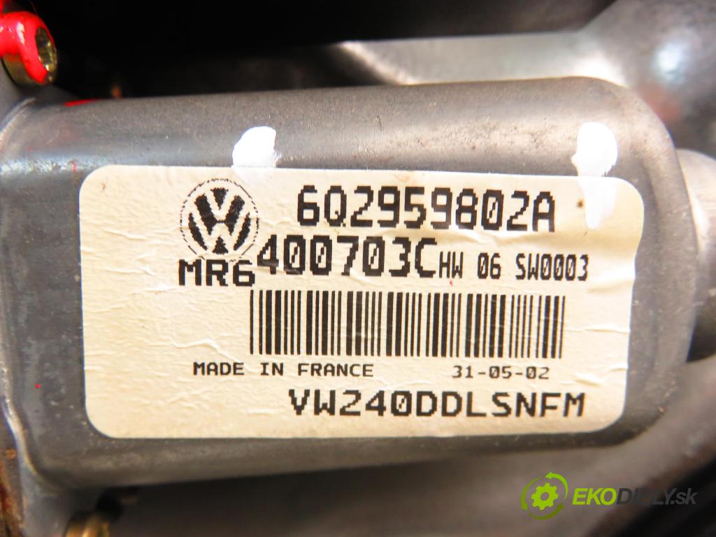 VW POLO (9N_) HB 2005 63,00 1.4 FSI - AXU 1390,00 Mechanizmus okien 6Q2959802A