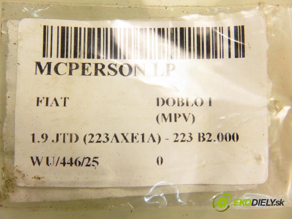 FIAT DOBLO nadwozie wielkoprzestrzenne (MPV) (119_, 223_) KOMBIVAN 2002 74,00 1.9 JTD 100 - 182 B9.000 1910,00 MCPERSON LP 