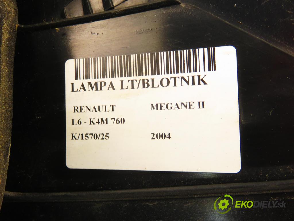 RENAULT MEGANE II sedan (LM0/1_) SEDAN 2004 0,00 1.6 - K4M 760 1598,00 světlo levé zadní 