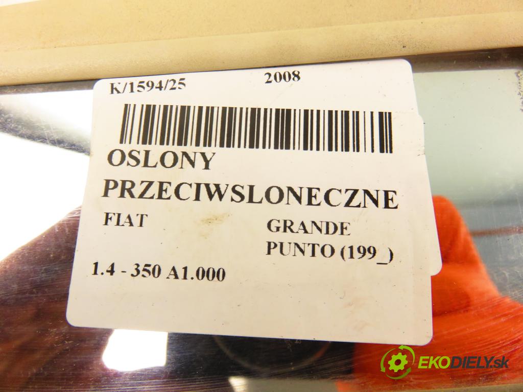 FIAT GRANDE PUNTO (199_) HB 2008 57,00 1.4 - 350 A1.000 1368,00 kryty protislnečné