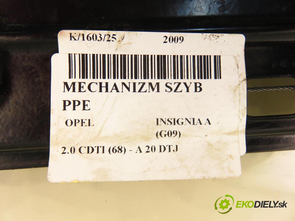 OPEL INSIGNIA A (G09) LIFTBACK 2009 96,00 2.0 CDTI (68) - A 20 DTJ 1956,00 Mechanizmus okien 966593102 ; 965873102