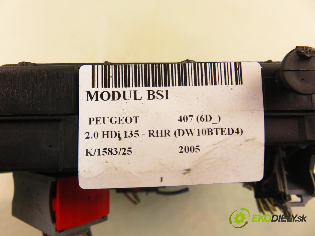 PEUGEOT 407 (6D_) SEDAN 2005 100,00 2.0 HDi 135 - RHR 1997,00 MODUL BSI 9655221180 ; S120104600I