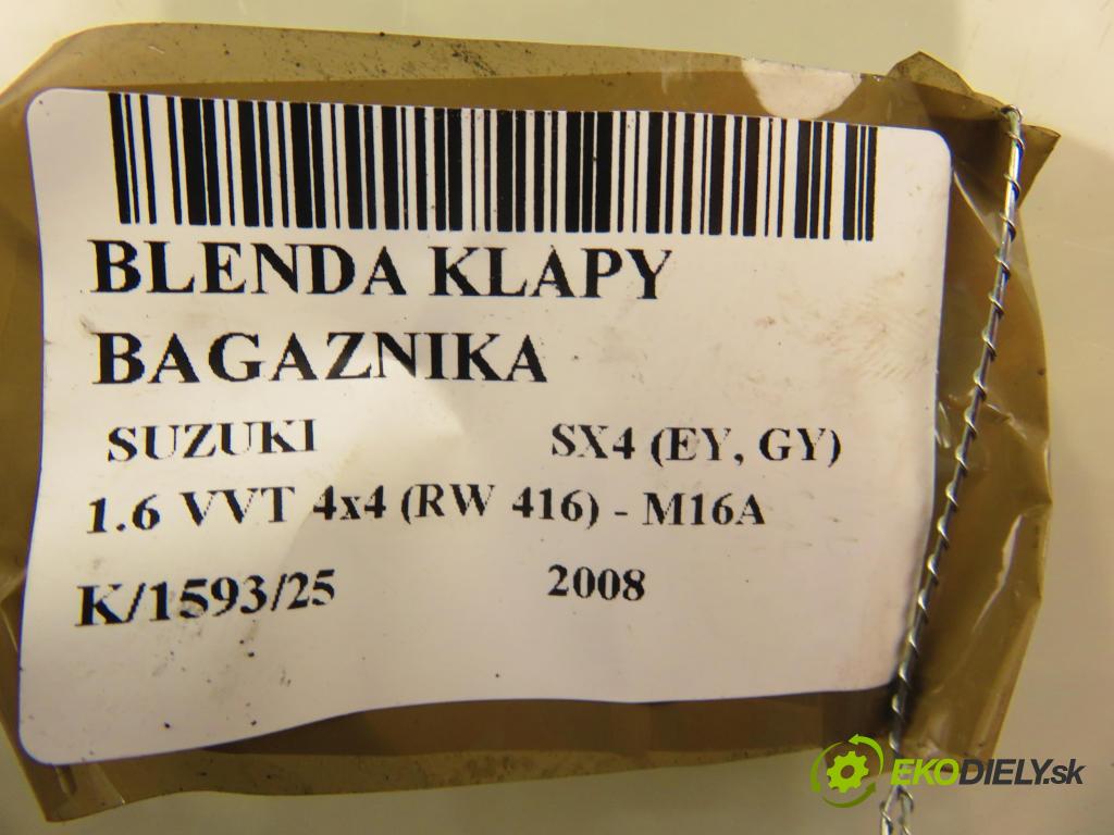 SUZUKI SX4 (EY, GY) CROSSOVER 2008 79,00 1.6 VVT 4x4 (RW 416) 107 - M16A 1586,00 Zadné čelo dverí kufor 8394179J10