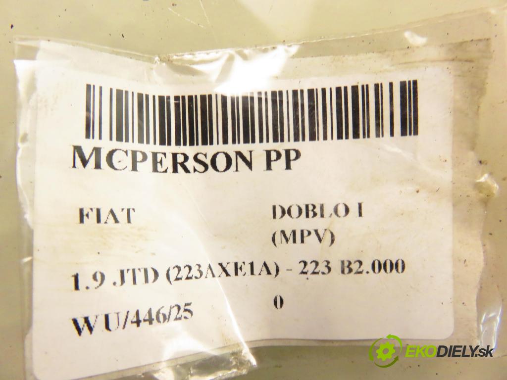 FIAT DOBLO nadwozie wielkoprzestrzenne (MPV) (119_, 223_) KOMBIVAN 2002 74,00 1.9 JTD 100 - 182 B9.000 1910,00 MCPERSON PP 