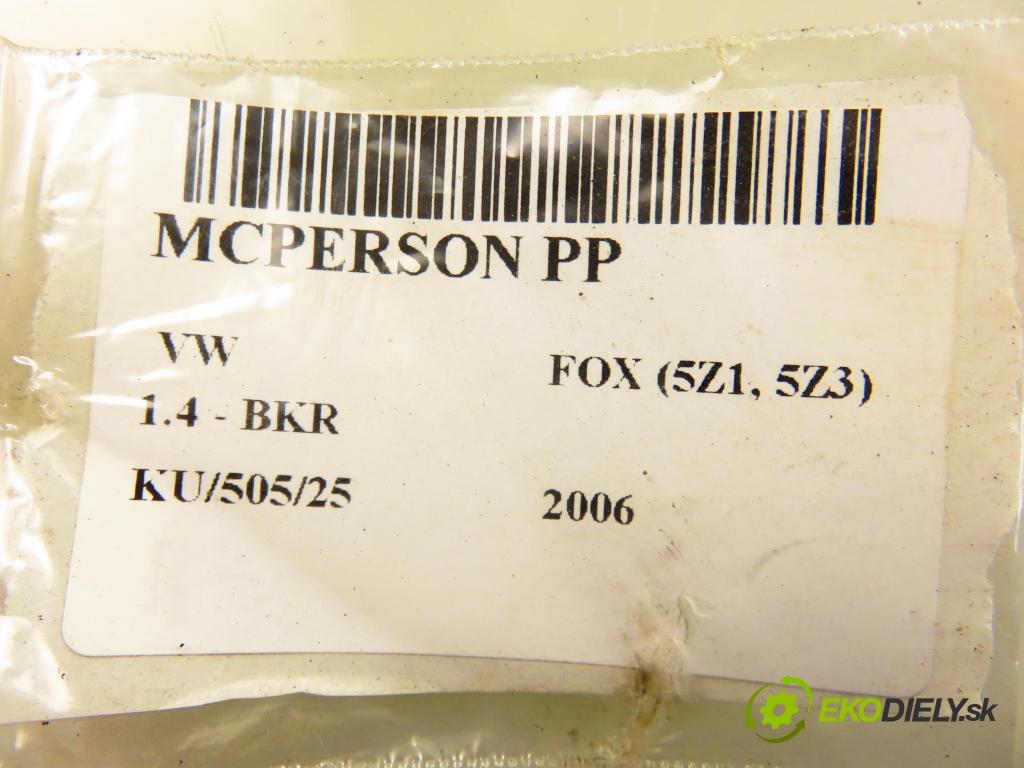 VW FOX (5Z1, 5Z3) HB 2006 55,00 1.4 - BKR 1390,00 MCPERSON PP 5Z0413031C