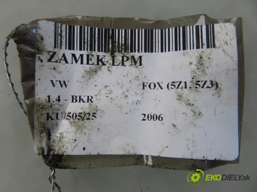 VW FOX (5Z1, 5Z3) HB 2006 55,00 1.4 - BKR 1390,00 zámok LPM 