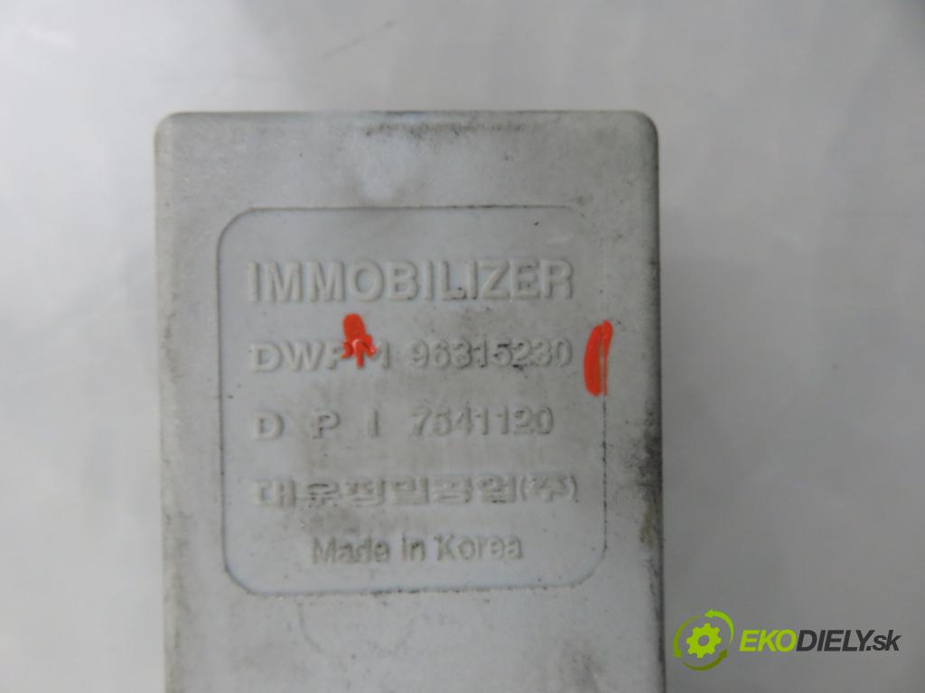 DAEWOO MATIZ (M100, M150) HB 2000 38,00 0.8 52 - F8CV 796,00 spinačka / imobilizéra IMMO / Riadiaca jednotka K115000010F ; 96315230