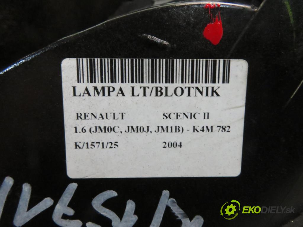 RENAULT SCENIC II (JM0/1_) MINIVAN 2004 83,00 1.6 (JM0C, JM0J, JM1B) - K4M 782 1598,00 Svetlo ľavé zadné