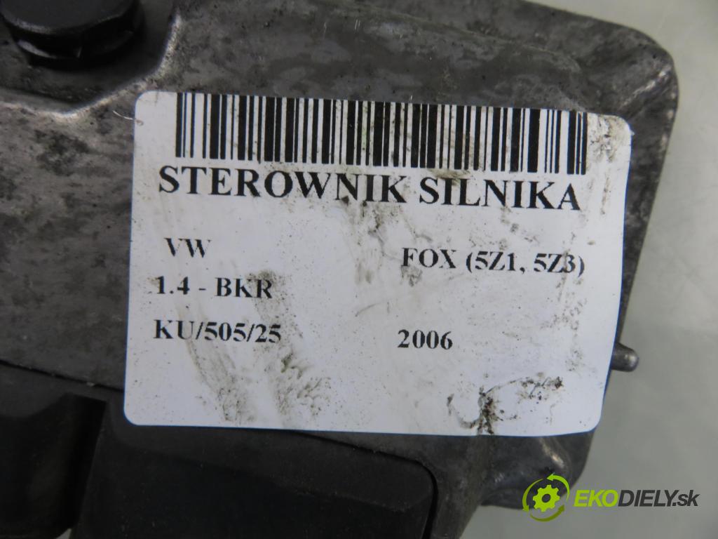 VW FOX (5Z1, 5Z3) HB 2006 55,00 1.4 - BKR 1390,00 Riadiaca jednotka Motor 030906034S ; IAW4EVAR