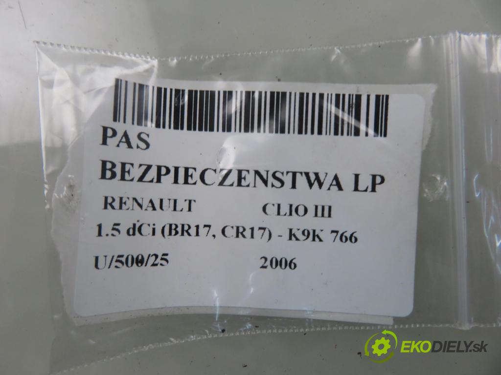 RENAULT CLIO III (BR0/1, CR0/1) HB 2006 63,00 1.5 dCi 86 - K9K 766 1461,00 Držiak bezpečnostný LP 34052801B