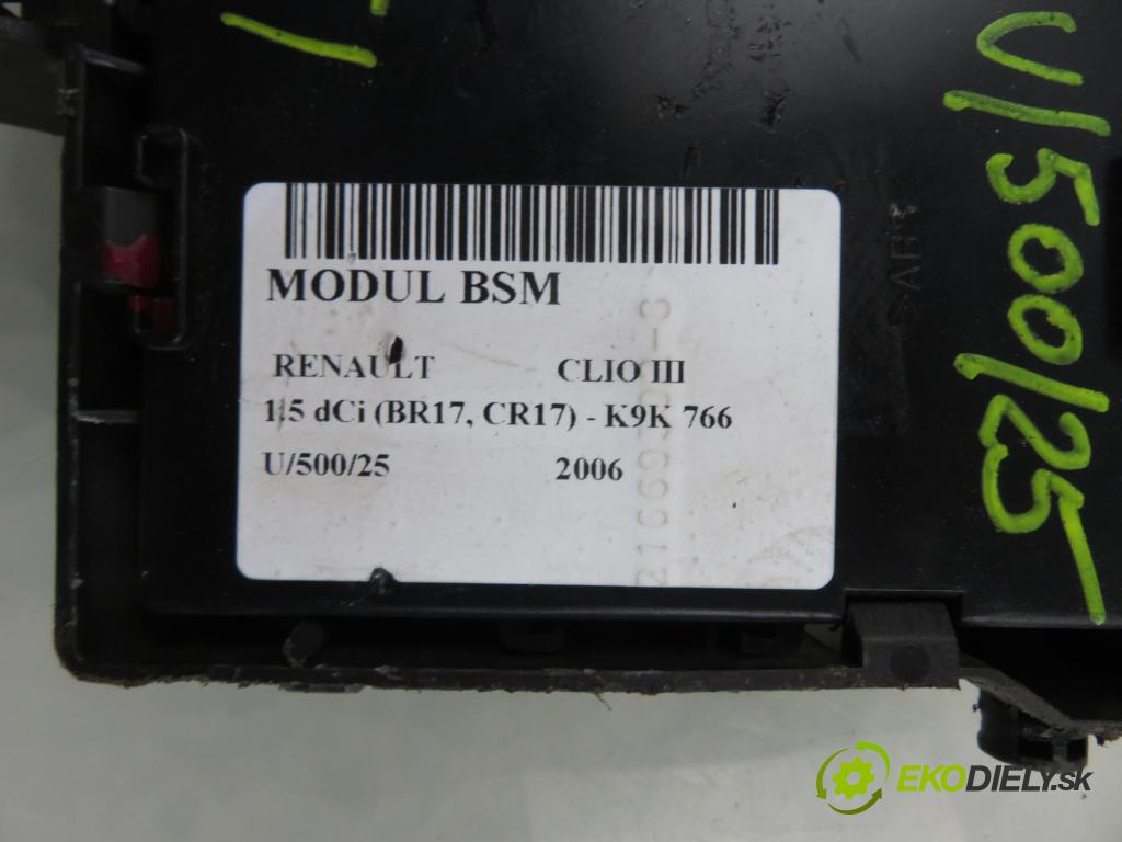 RENAULT CLIO III (BR0/1, CR0/1) HB 2006 63,00 1.5 dCi 86 - K9K 766 1461,00 MODUL BSM 8200652289