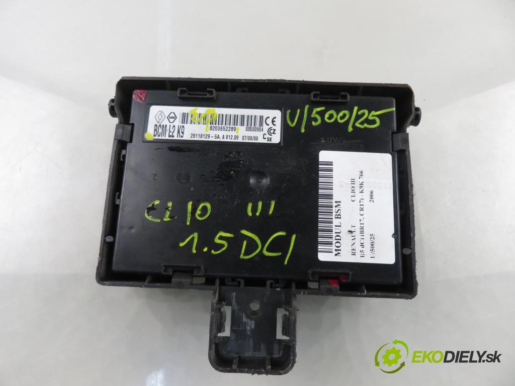 RENAULT CLIO III (BR0/1, CR0/1) HB 2006 63,00 1.5 dCi 86 - K9K 766 1461,00 MODUL BSM 8200652289