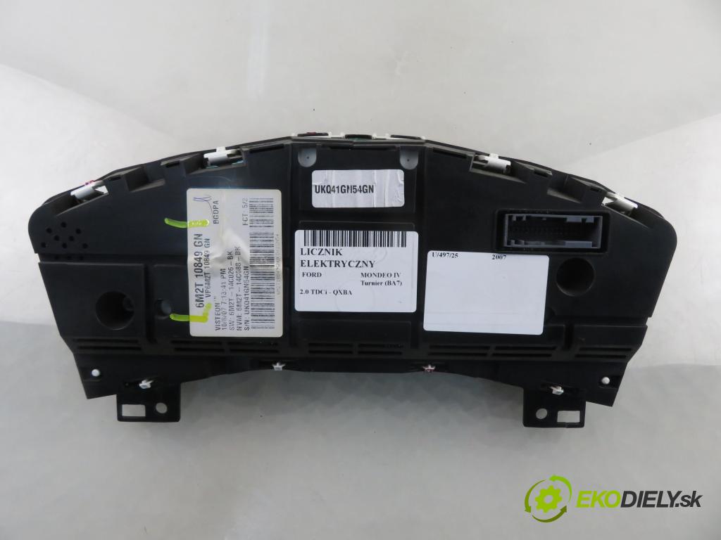 FORD MONDEO IV Turnier (BA7) KOMBI 2007 103,00 2.0 TDCi - QXBA 1997,00 Prístrojovka elektrický 6M2T10849GN