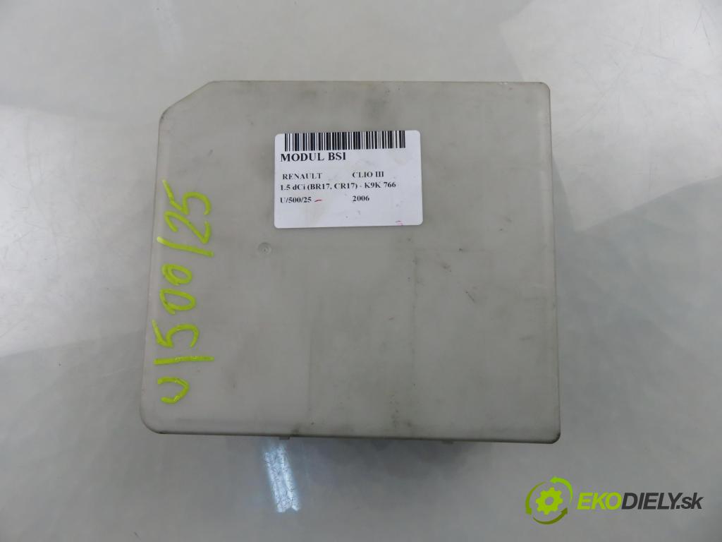 RENAULT CLIO III (BR0/1, CR0/1) HB 2006 63,00 1.5 dCi 86 - K9K 766 1461,00 MODUL BSI 356231D