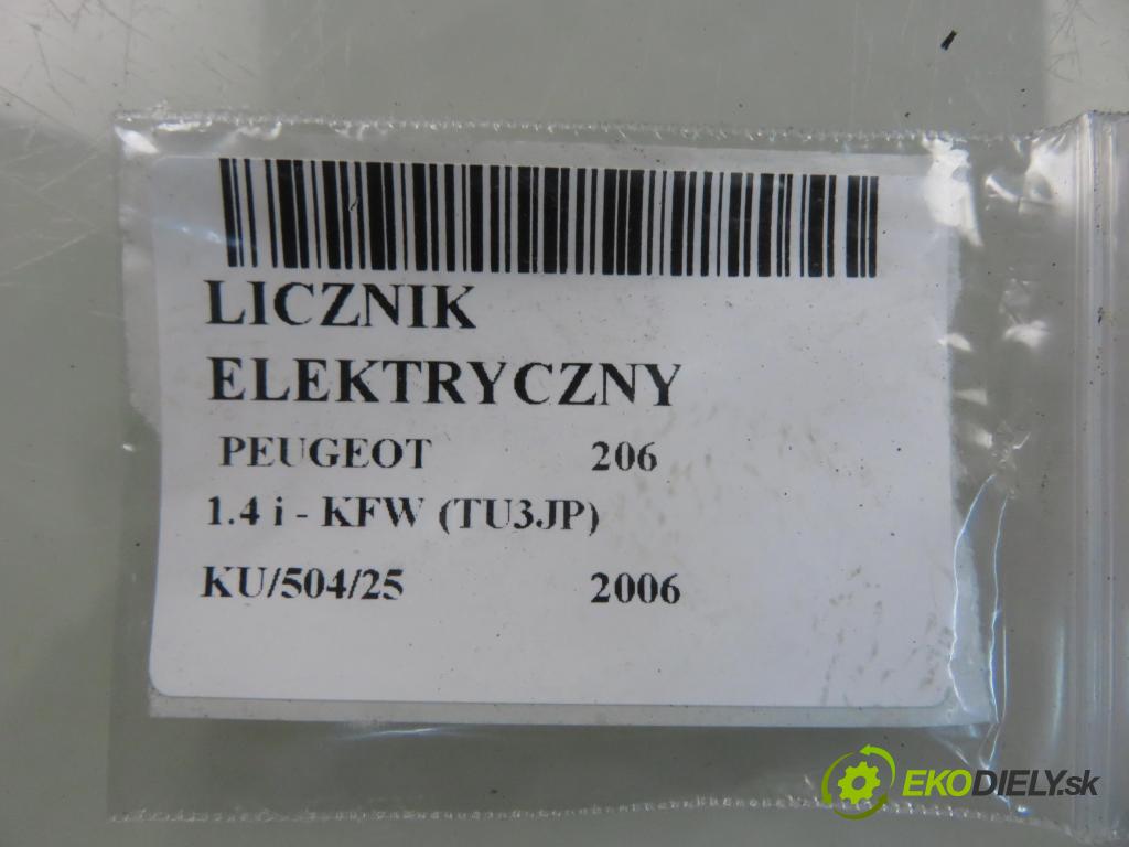 PEUGEOT 206 liftback (2A/C) HB 2006 55,00 1.4 75 - KFW 1360,00 Prístrojovka elektrický 9659729180