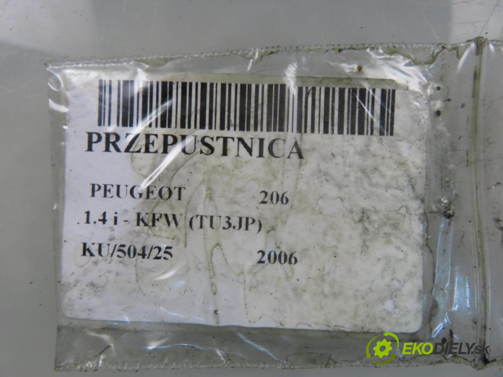 PEUGEOT 206 liftback (2A/C) HB 2006 55,00 1.4 75 - KFW 1360,00 Škrtiaca klapka 9640796280 ; 408239821001 (Škrtiaca klapka)