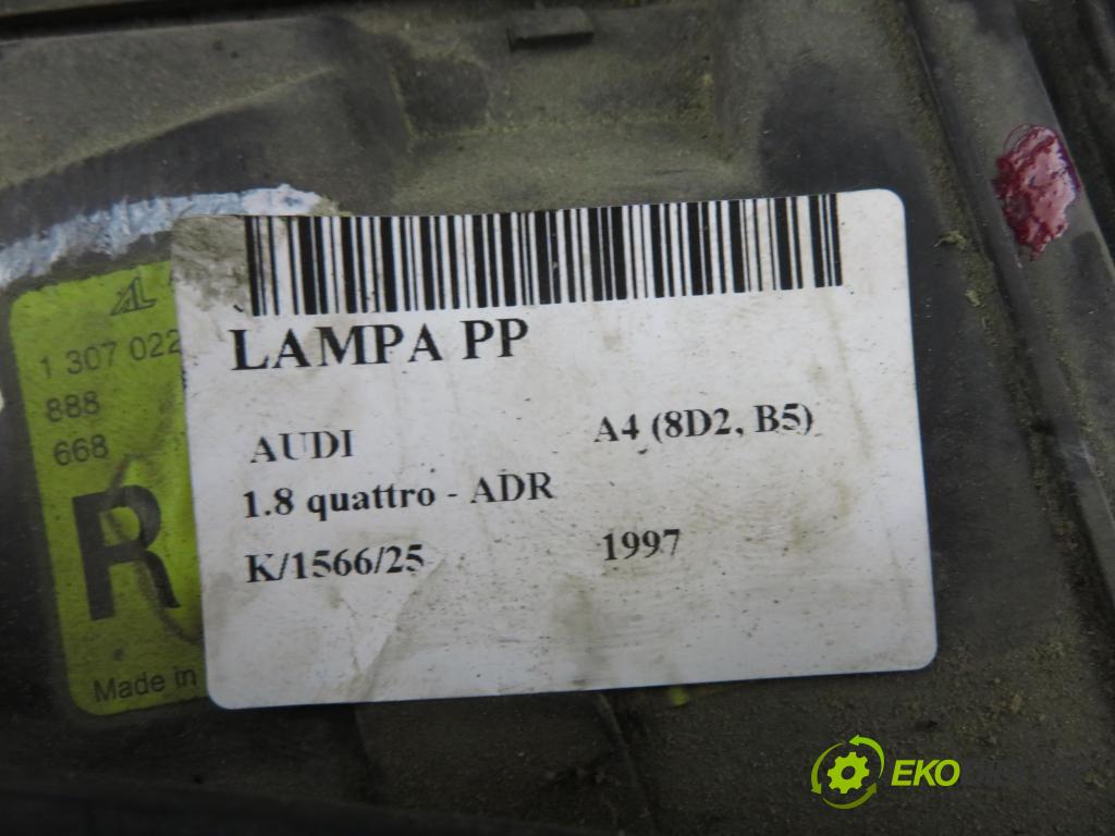 AUDI A4 (8D2, B5) SEDAN 1997 92,00 1.8 20V 125 quattro - ADR 1781,00 Svetlo PP 1307022195
