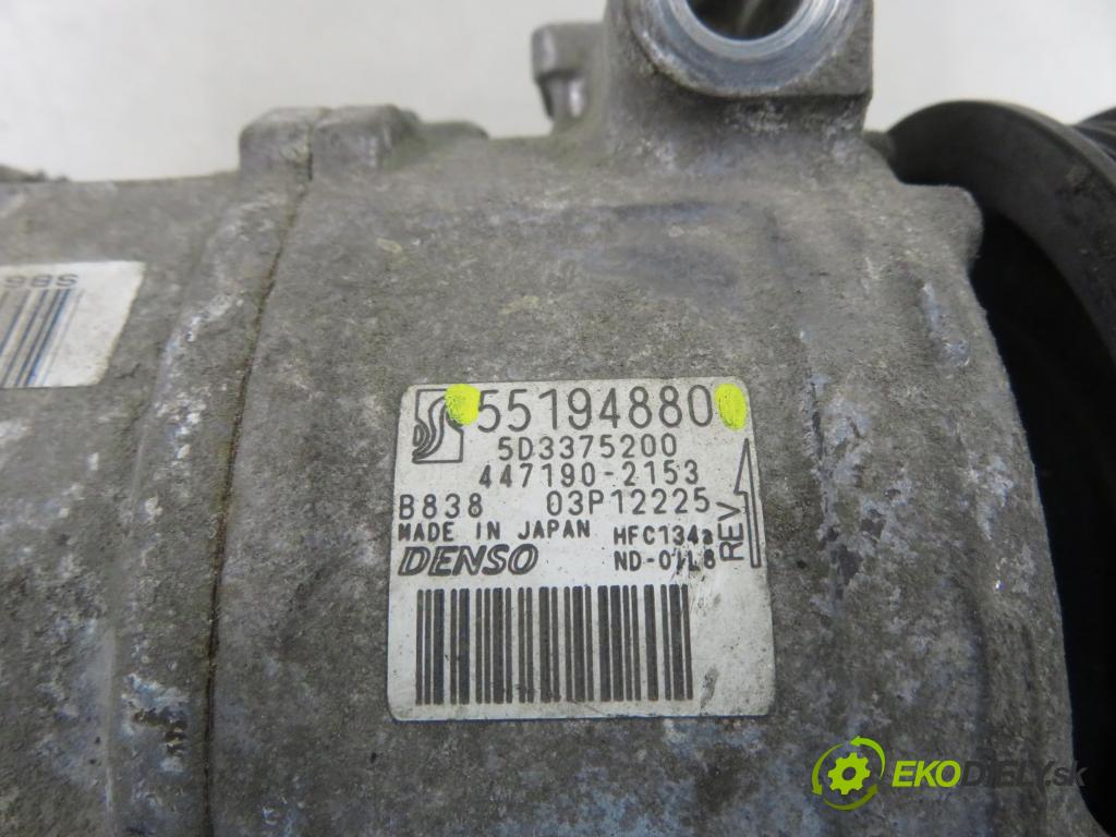 FIAT GRANDE PUNTO (199_) HB 2012 57,00 1.4 - 350 A1.000 1368,00 KOMPRESOR: klimatizácie 55194880 (Kompresor klimatizácie)