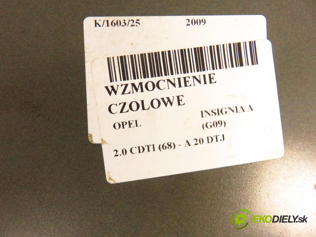OPEL INSIGNIA A (G09) LIFTBACK 2009 96,00 2.0 CDTI (68) - A 20 DTJ 1956,00 Výstuha čelné 13235552