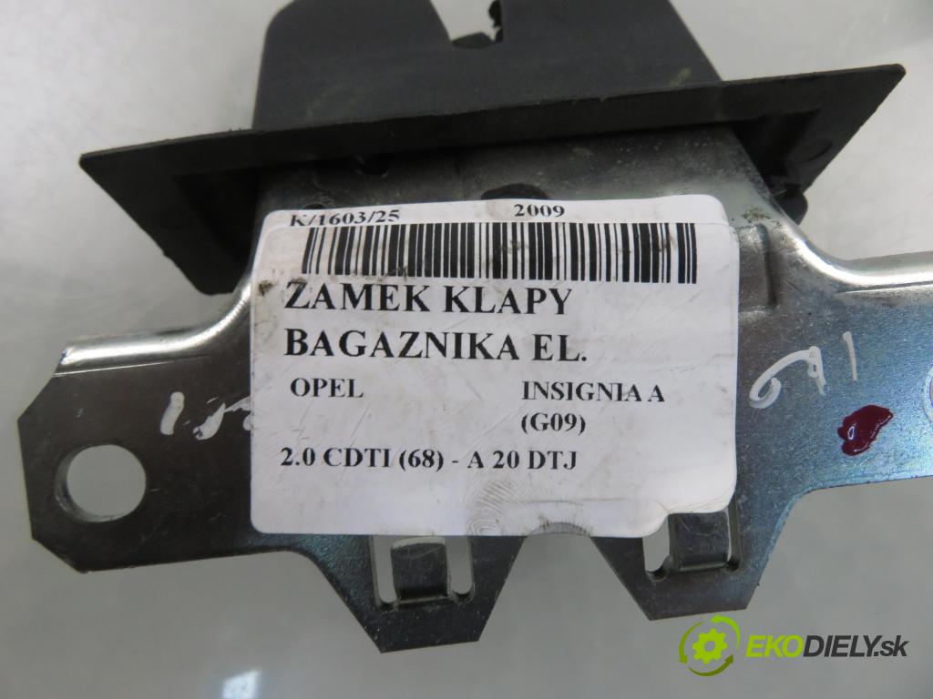 OPEL INSIGNIA A (G09) LIFTBACK 2009 96,00 2.0 CDTI (68) - A 20 DTJ 1956,00 zámok dveří kufr EL.