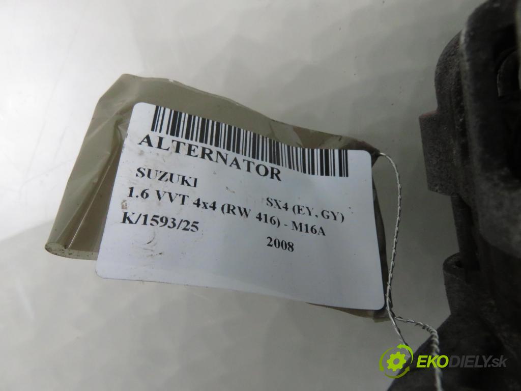 SUZUKI SX4 (EY, GY) CROSSOVER 2008 79,00 1.6 VVT 4x4 (RW 416) 107 - M16A 1586,00 Alternátor 3140084E10 (Alternátor)