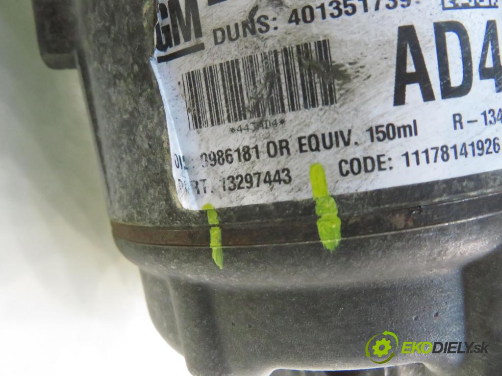 OPEL ASTRA H GTC (L08) HB 2009 81,00 1.7 CDTI - A 17 DTJ 1686,00 KOMPRESOR: klimatizácie 13297443 (Kompresor klimatizácie)