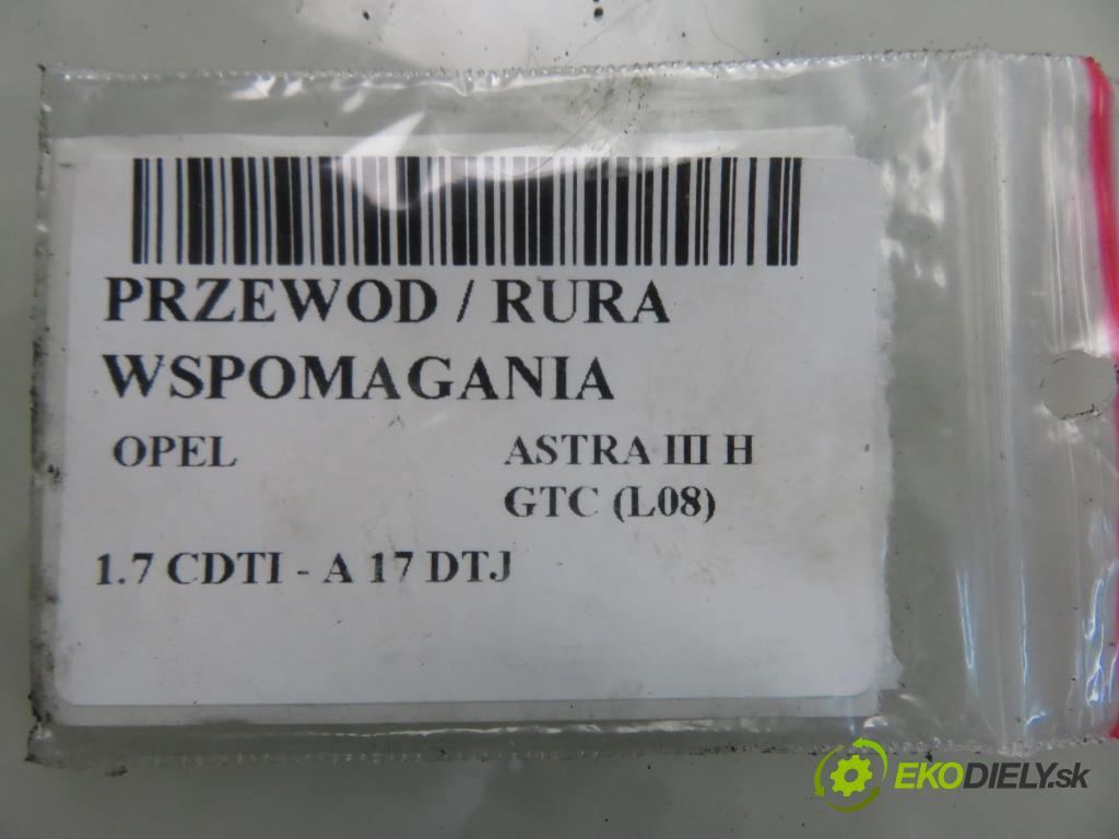 OPEL ASTRA H GTC (L08) HB 2009 81,00 1.7 CDTI - A 17 DTJ 1686,00 rúrka / Rúra servočerpadlo 13122703 ; 13122700
