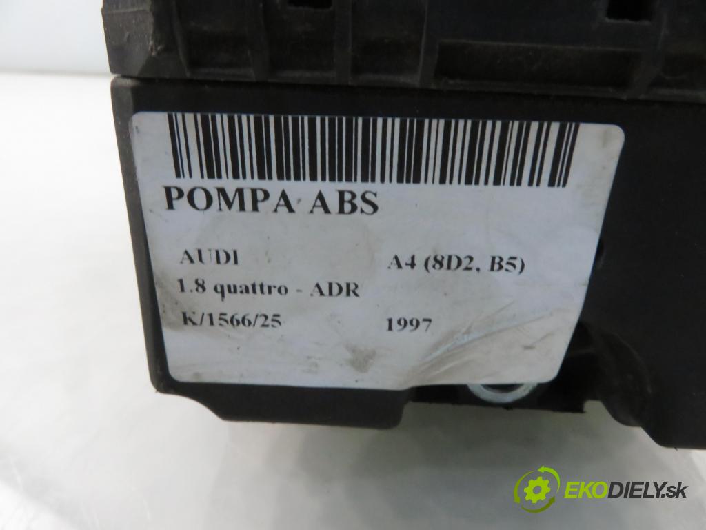 AUDI A4 (8D2, B5) SEDAN 1997 92,00 1.8 20V 125 quattro - ADR 1781,00 Pumpa ABS 8D0614111B ; 0265218017 (Pumpa ABS)