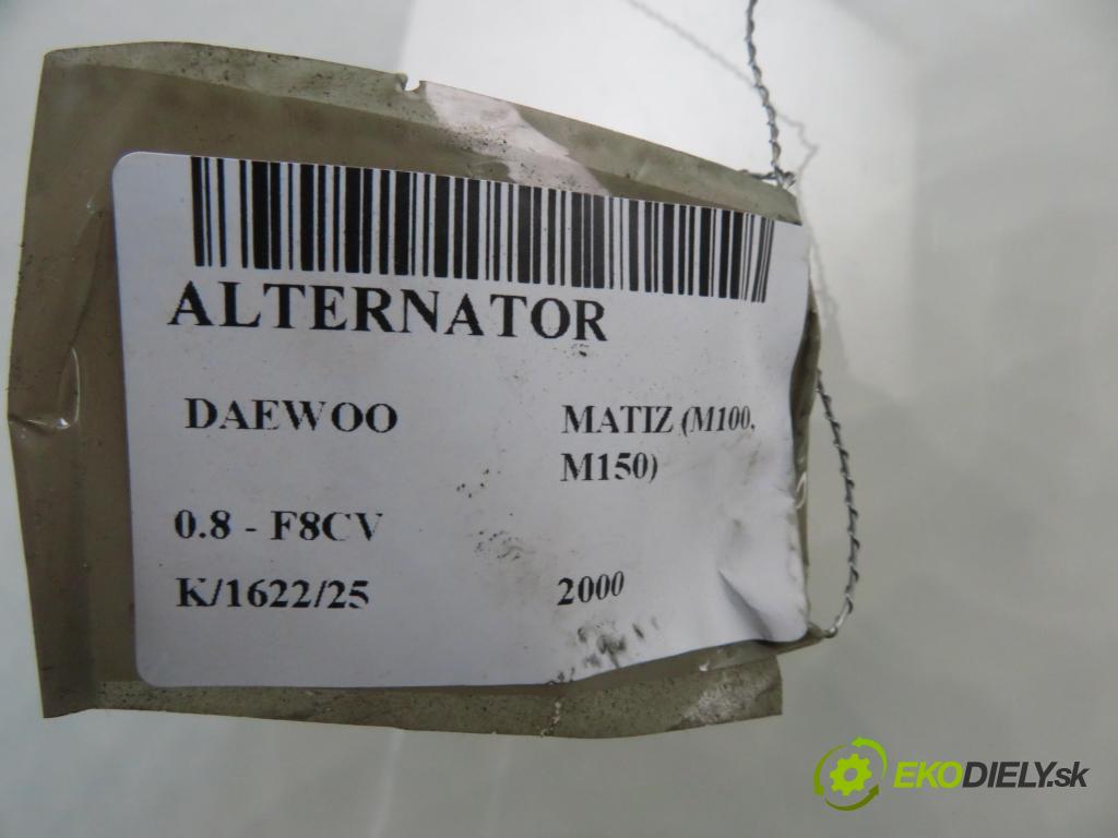 DAEWOO MATIZ (M100, M150) HB 2000 38,00 0.8 52 - F8CV 796,00 Alternátor 96380673 (Alternátor)
