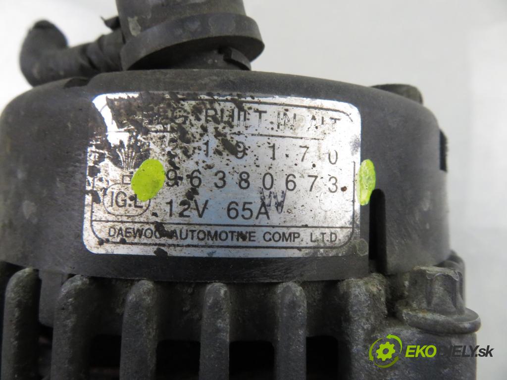 DAEWOO MATIZ (M100, M150) HB 2000 38,00 0.8 52 - F8CV 796,00 Alternátor 96380673 (Alternátor)