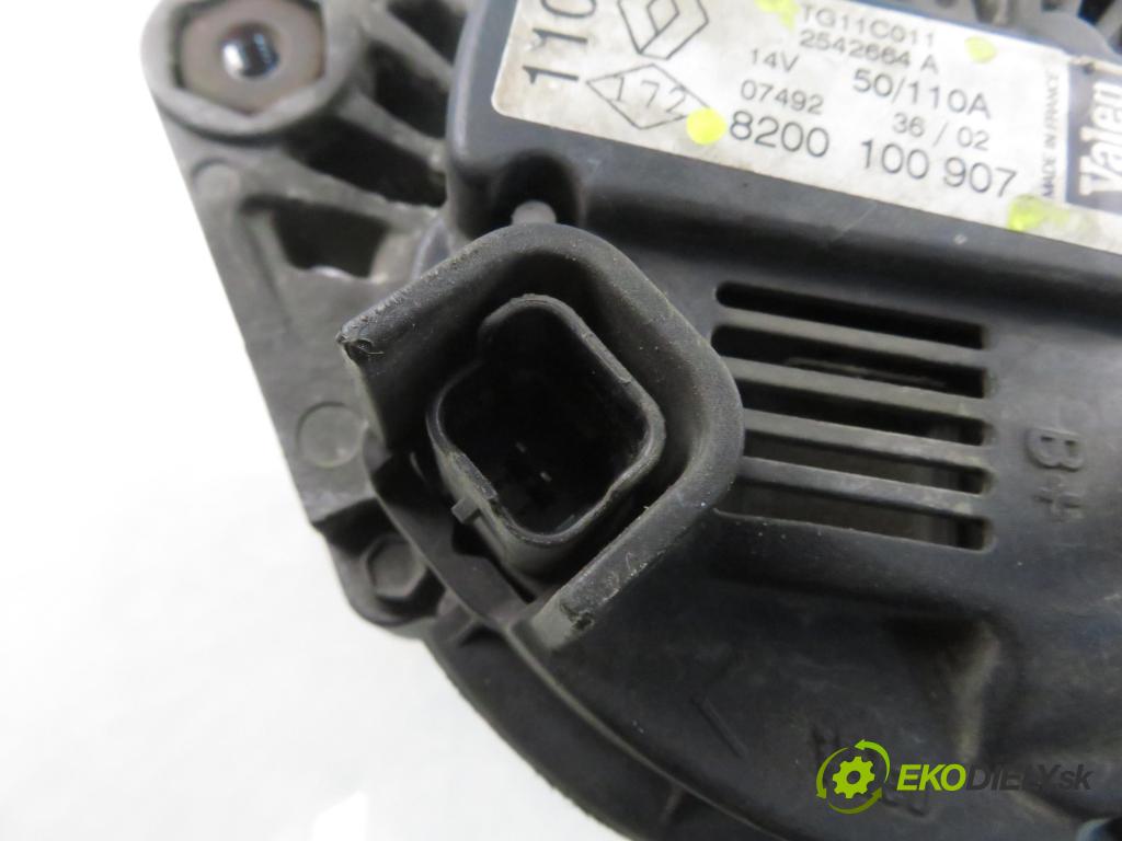 RENAULT SCENIC II (JM0/1_) MINIVAN 2004 83,00 1.6 (JM0C, JM0J, JM1B) - K4M 782 1598,00 Alternátor 8200100907 ; TG11C011 (Alternátor)