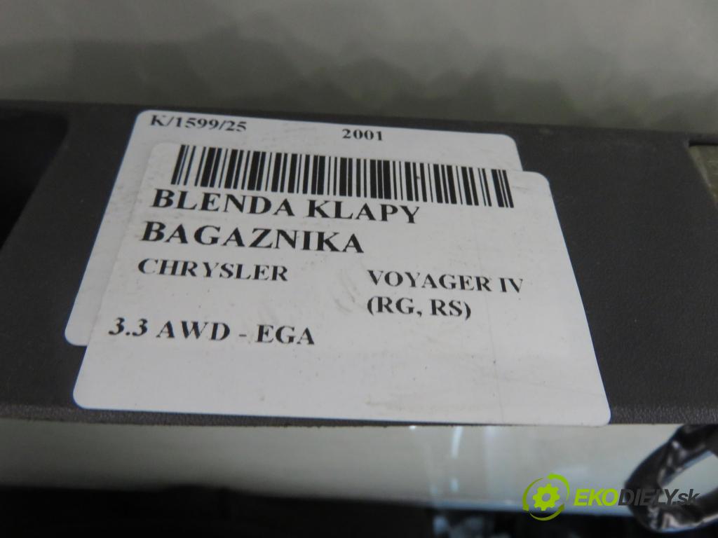 CHRYSLER VOYAGER IV (RG, RS) MINIVAN 2001 0,00 3.3 AWD - EGA 3301,00 Zadné čelo dverí kufor 04894022AC
