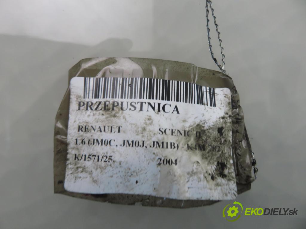 RENAULT SCENIC II (JM0/1_) MINIVAN 2004 83,00 1.6 (JM0C, JM0J, JM1B) - K4M 782 1598,00 Škrtiaca klapka 8200171134B ; 8200190230 (Škrtiaca klapka)