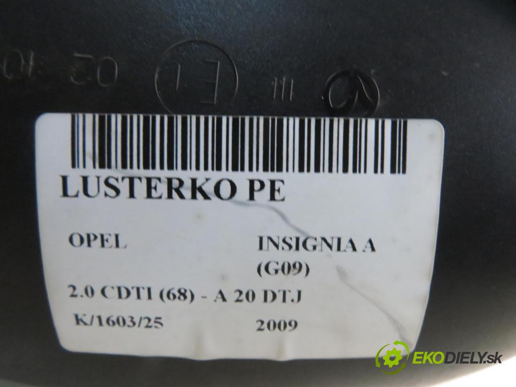 OPEL INSIGNIA A (G09) LIFTBACK 2009 96,00 2.0 CDTI (68) - A 20 DTJ 1956,00 Spätné zrkadlo 13269581