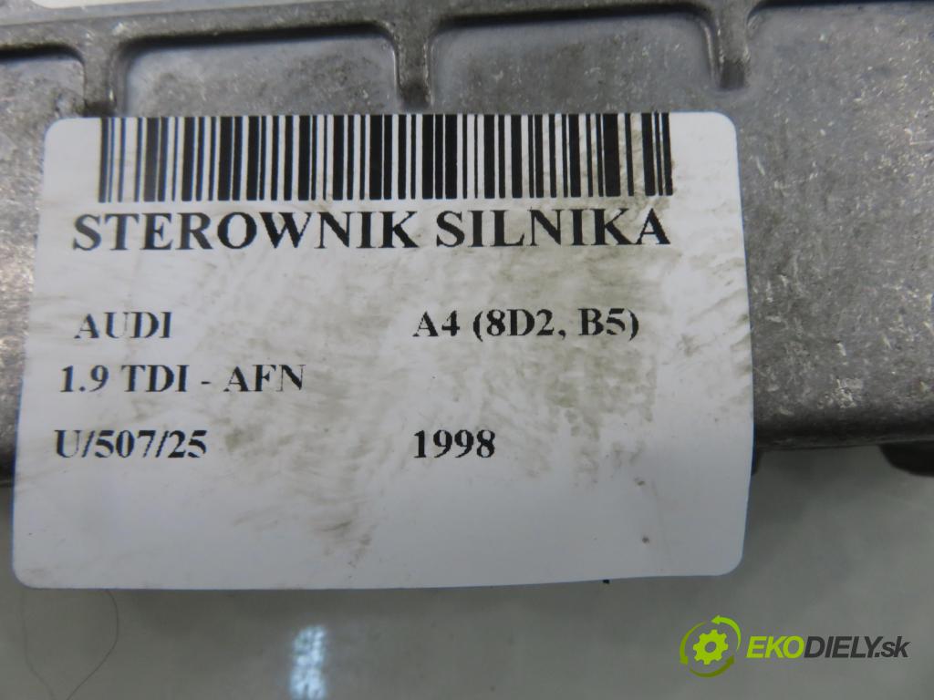 AUDI A4 (8D2, B5) SEDAN 1998 81,00 1.9 TDI 110 - AFN 1896,00 Riadiaca jednotka Motor 0281001425426 ; 028906021CE