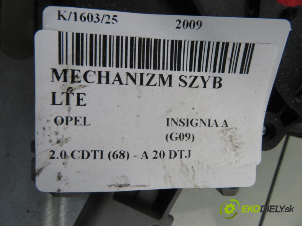 OPEL INSIGNIA A (G09) LIFTBACK 2009 96,00 2.0 CDTI (68) - A 20 DTJ 1956,00 Mechanizmus okien 13302441