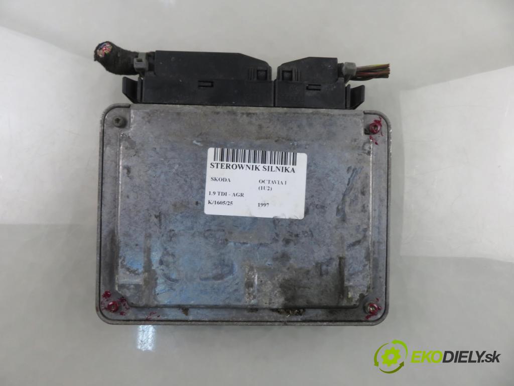 SKODA OCTAVIA I (1U2) LIFTBACK 1997 66,00 1.9 TDI 90- AGR 1896,00 Riadiaca jednotka Motor 038906018AG ; 0281001695