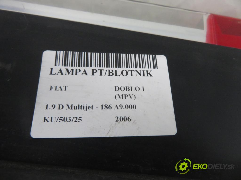 FIAT DOBLO nadwozie wielkoprzestrzenne (MPV) (119_, 223_) KOMBIVAN 2006 88,00 1.9 D Multijet - 186 A9.000 1910,00 Svetlo pravé zadné 51755144