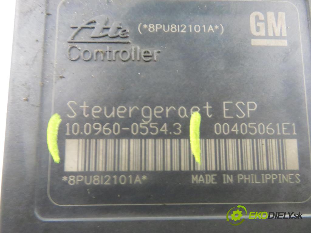 OPEL ASTRA H GTC (L08) HB 2009 81,00 1.7 CDTI - A 17 DTJ 1686,00 Pumpa ABS 10096005543 ; 13246535BL ; 10020602904 (Pumpa ABS)